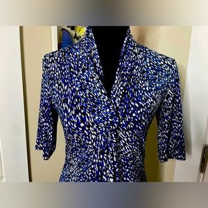 Blue & White Blouse